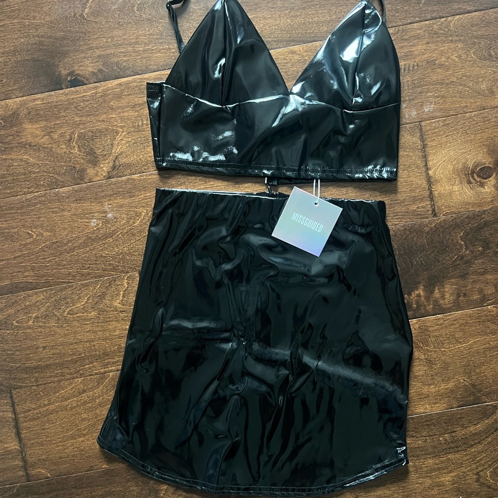 Missguided 2 piece PVC set